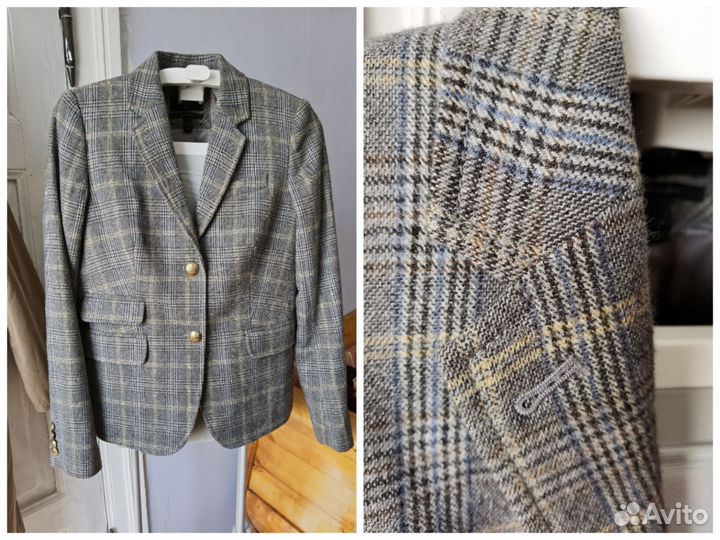 Твидовый пиджак J.Crew 42 новый