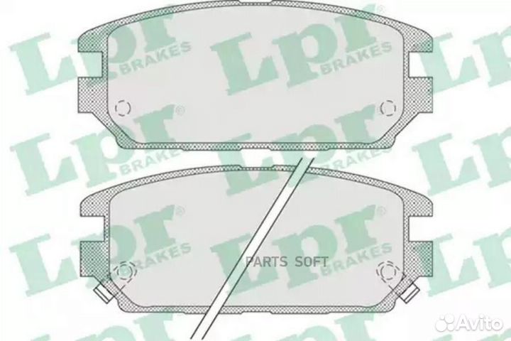 LPR 05P1016 Колодки тормозные mitsubishi galant 92