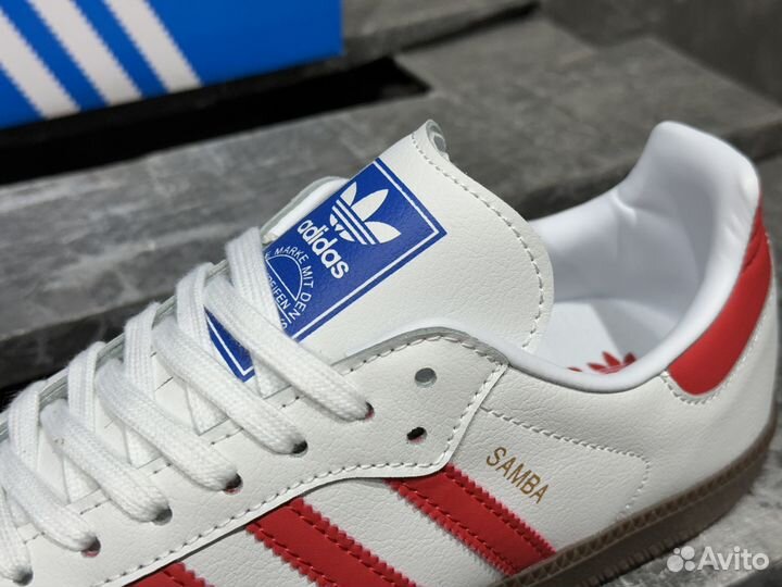 Adidas Samba OG White Better Scarlet