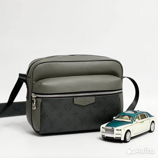 Сумка натуральная кожа louis vuitton мужск