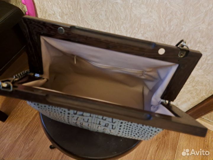 Сумка женская натуральная кожа клатч