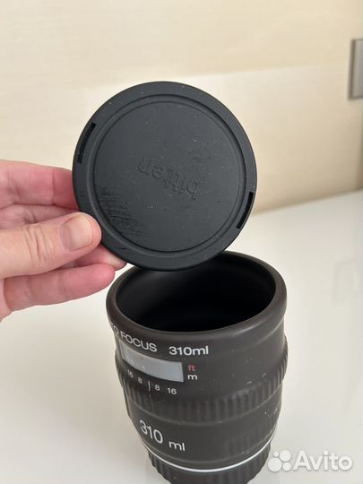 Кружка в форме фотообъектива