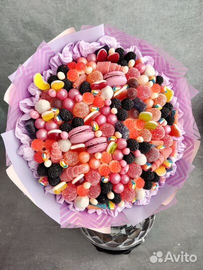 Букет из мармелада, букет из зефира, детский