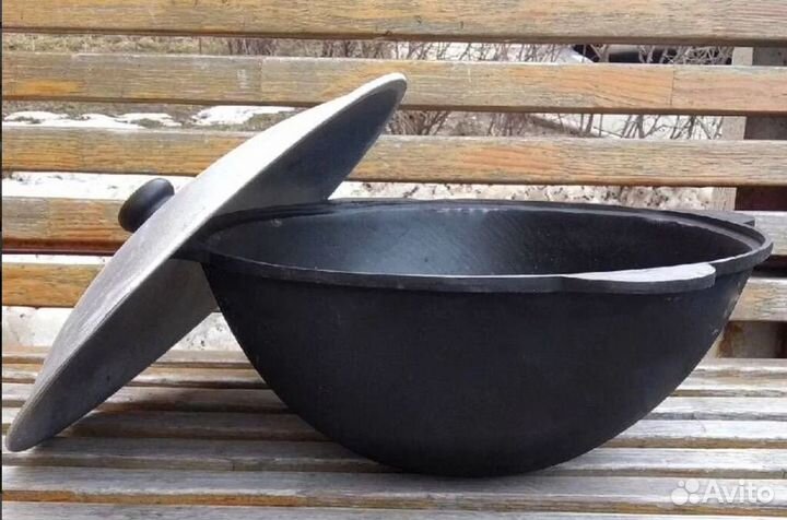 Казан чугунный Узбекский 12л +печь + ляган +капкир