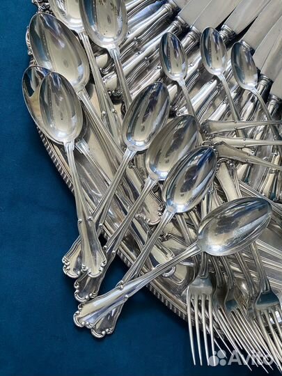 Набор старинное столовое серебро