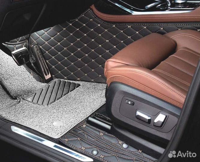 3D Коврики Lexus LX Салон Багажник Экокожа
