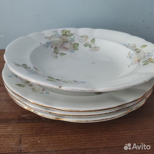 4 тарелки ф-ки Кузнецов на Волхове. 1905-1918 г