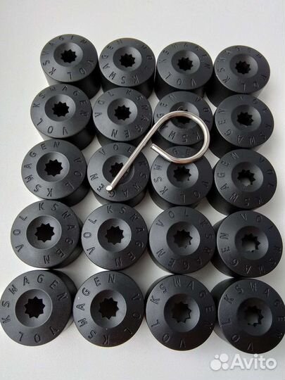 20шт. Колпачки на колесные болты volkswagen 17мм