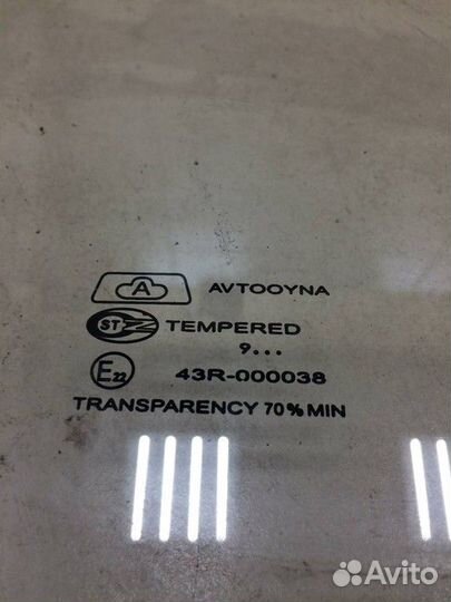 Стекло двери передней правой Daewoo Matiz