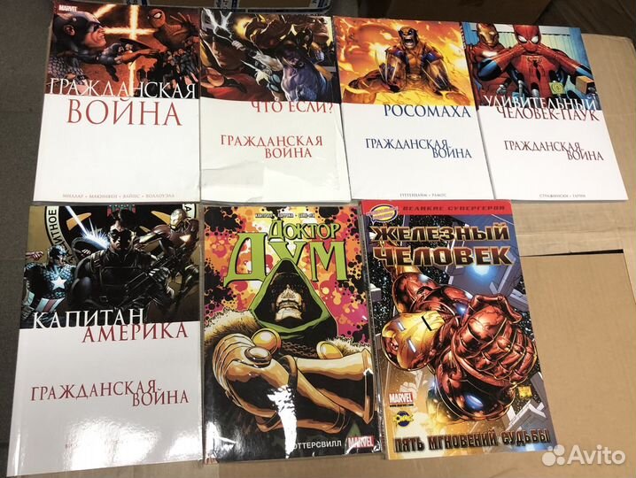 Marvel комиксы Человек Паук Дедпул и другие