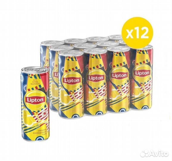 Опт - Холодный чай Lipton Ж/Б Лимон 0,25л