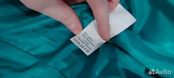 Пальто женское деми синее