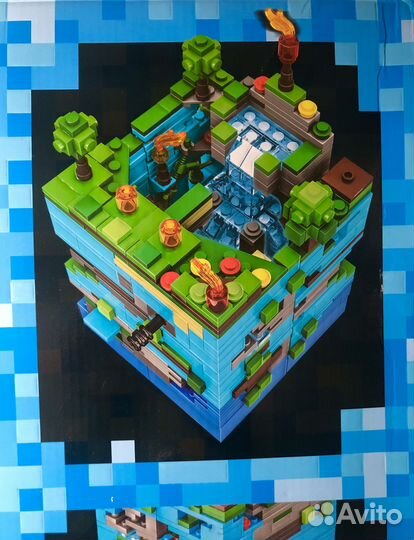 Конструктор Майнкрафт с Led-подсветкой деталей