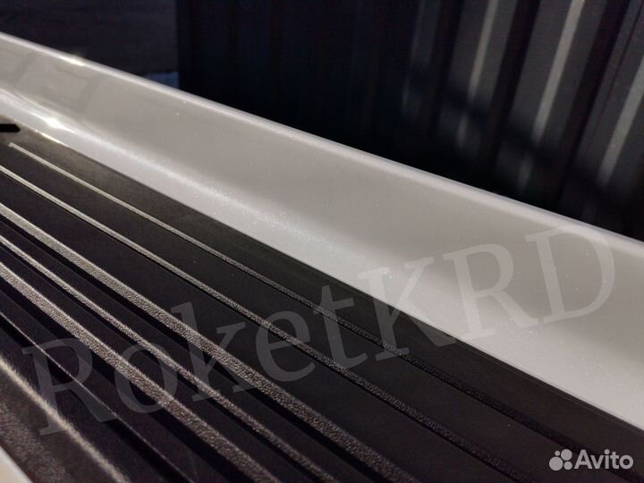 Подножки Toyota Land Cruiser Prado 120 Белые