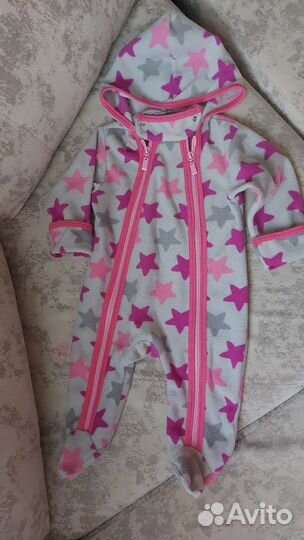 Комбинезон флисовый для девочек