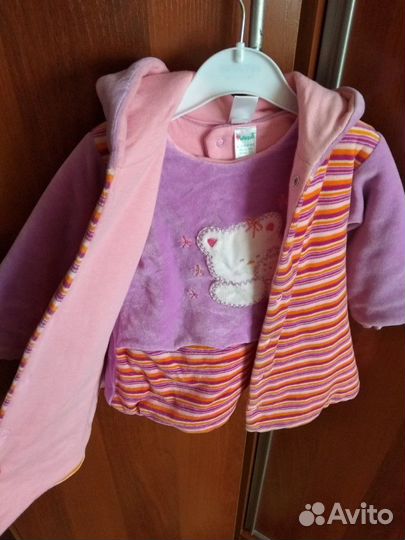 Костюм теплый на худенькую девочку