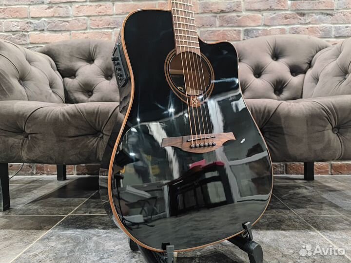 Электроакустическая Гитара LAG T-118D CE-BLK