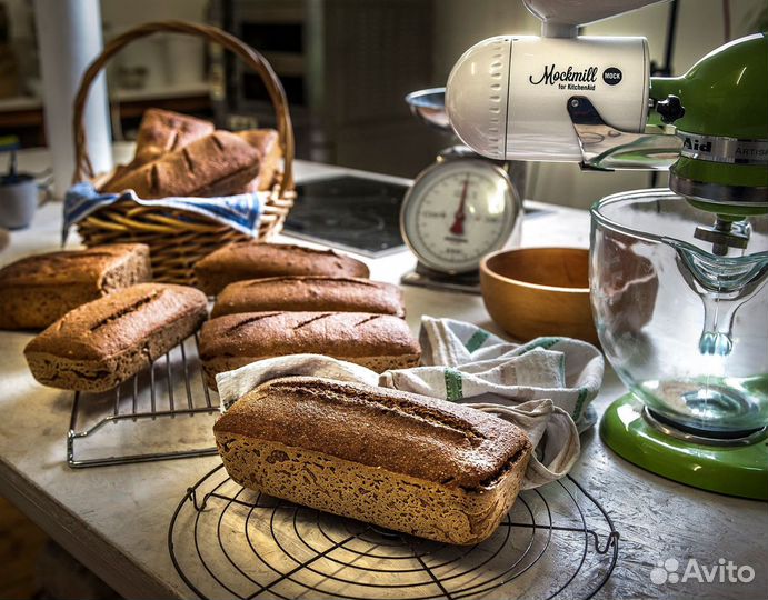 Насадка мельница Mockmill на планетарный миксер