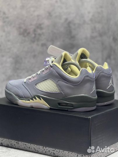 Кроссовки Nike PSG x Air Jordan 5 Low (Арт.20942)