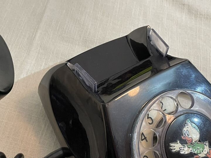 Телефон дисковый черный - Винтаж