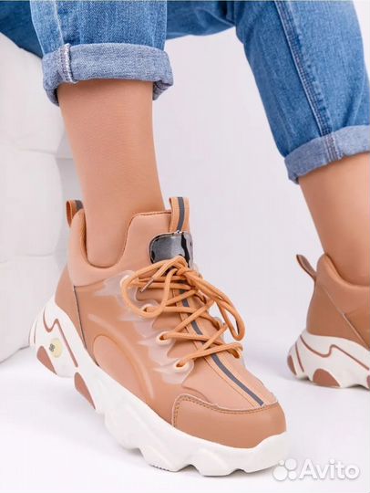 Кроссовки новые 36-38 натуральная кожа женские