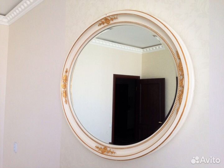 Зеркало натуральное дерево с позолотой Италия