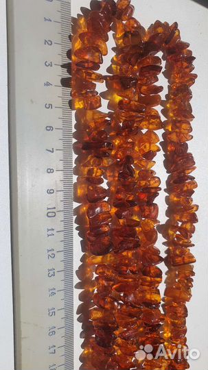 Янтарные бусы 160 см, СССР