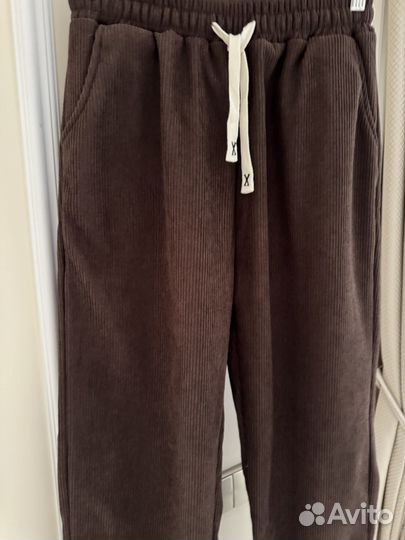 Вельветовые брюки утепленные