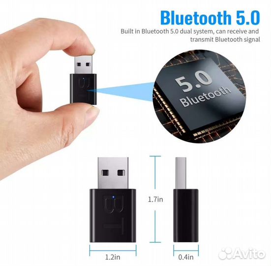 Bluetooth адаптер приём и передача AUX