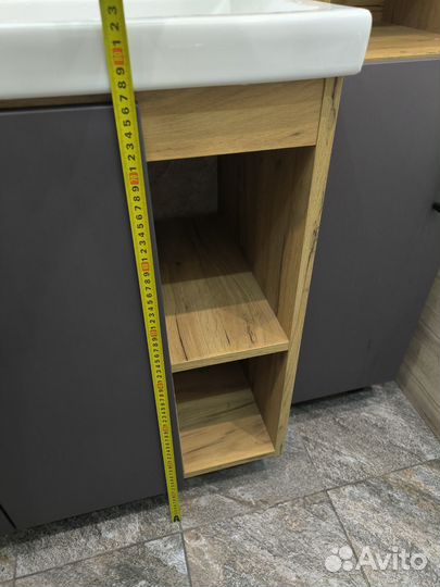 Тумба для ванной с зеркалом бу