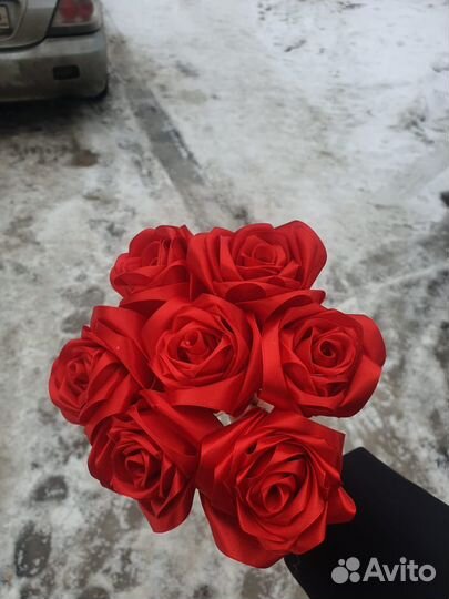 Букет из атласных лент