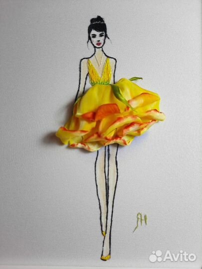 Картина из лент