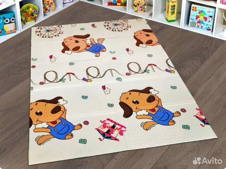 Детский коврик для ползания новый (заводской брак)