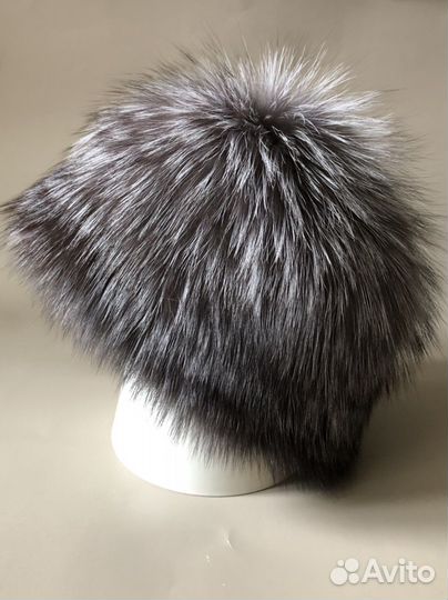 Шапка зимняя из чернобурки, р 54-56