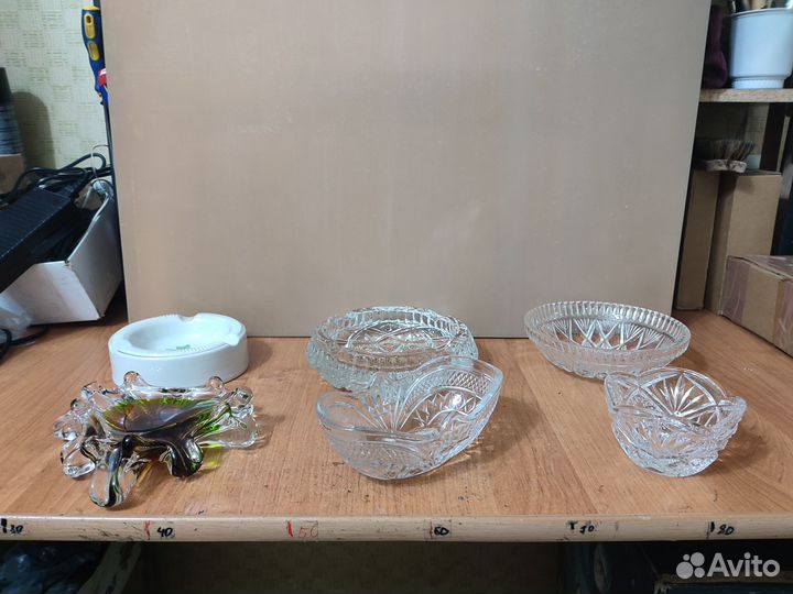 Хрусталь, фарфор, пепельницы, посуда разная СССР