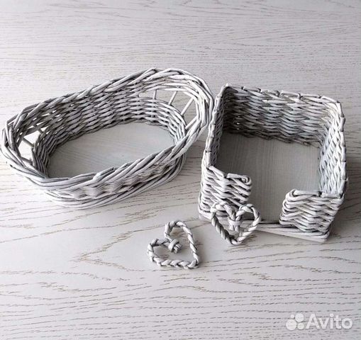 Салфетница, корзинка, конфетница, плетеные изделия