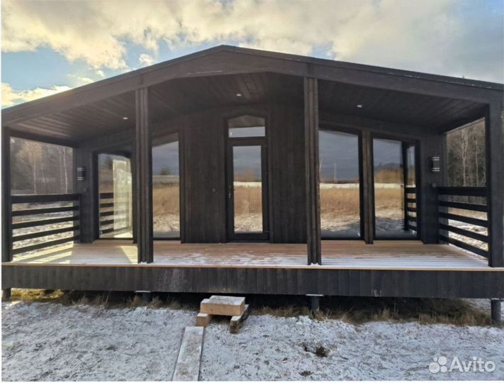 Каркасный всесезонный дом с доставкой 45 м кв, арт. дх-1341