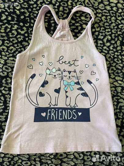 Вещи для девочки (майки, топы) 122-134