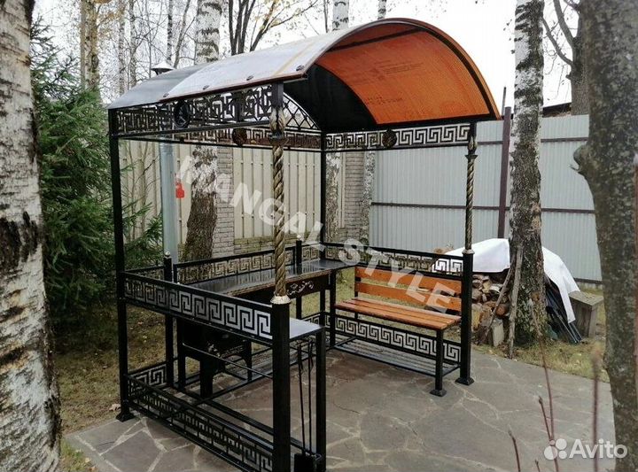 Мангал с крышей