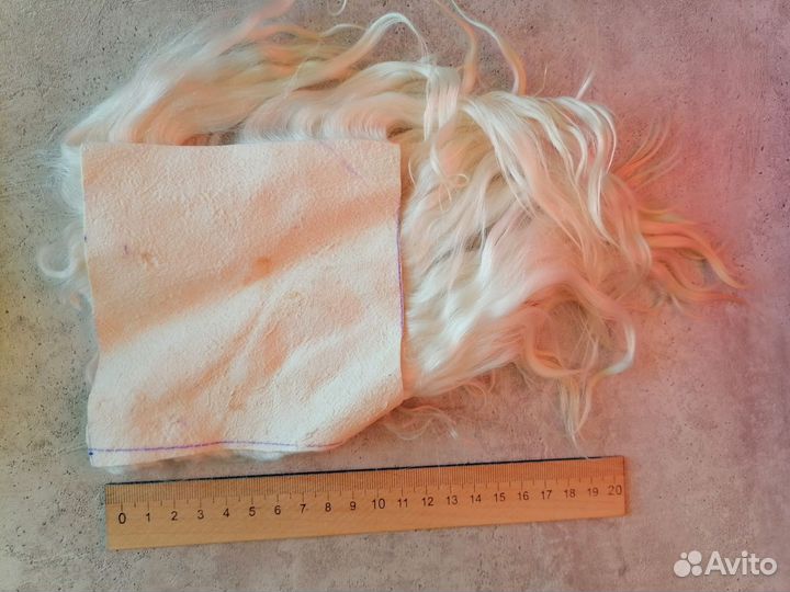 Волосы для кукол на шкурках ангорской козы