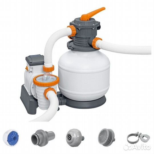 Фильтр-насос для бассейнов песочный 220-240V, 8327