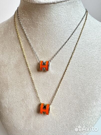 Подвеская Hermes украшение цепочка Хермес