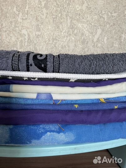 Белье постельное х/б евро пакетом бу