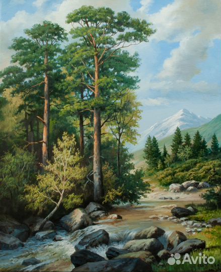 Картина маслом на холсте пейзаж