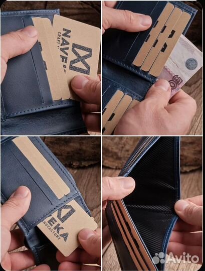 Кошелек мужской из натуральной кожи naveka
