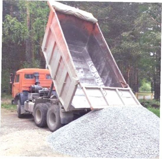 Щебень доломитный