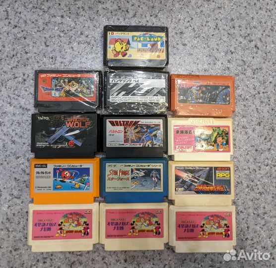 Картриджи на Famicom (Dendy, NES)