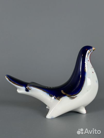 Фарфор Птичка солонка перечница лфз кобальт
