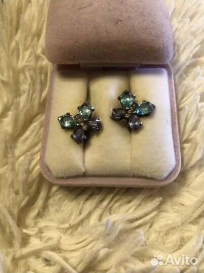 Серьги серебро