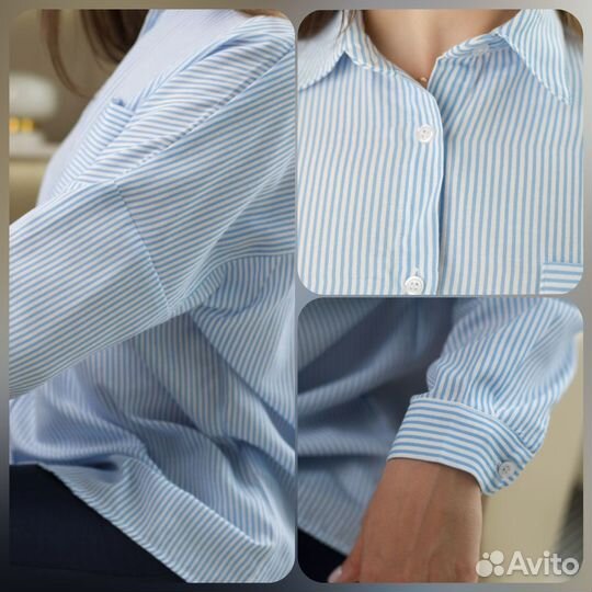 Рубашка женская, платье, топ, синяя футболка